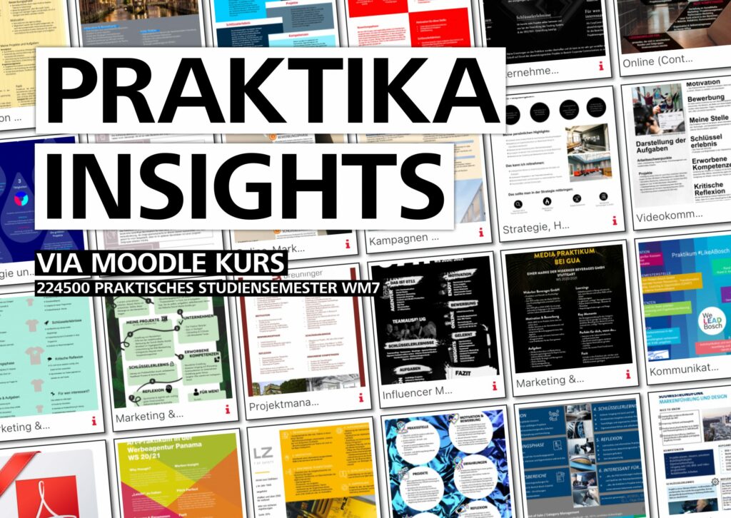 Plakate Praktika Insights 2021